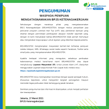 Sebelum memutuskan untuk mencairkan sebagian saldo jht bpjs ketenagakerjaan, sebaiknya kamu memperhatikan beberapa aturan yang sudah ditetapkan. Bpjs Ketenagakerjaan Waspada Penipuan Yang Mengatasnamakan Bpjs Ketenagakerjaan Bpjamsostek Kami Mengharapkan Kepada Seluruh Sahabat Agar Berhati Hati Terhadap Penipuan Melalui Telepon Sms Whatsapp Media Sosial Seperti Facebook Twitter