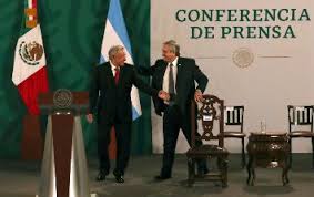 .argentino, alberto fernández, en una rueda de prensa ofrecida tras su encuentro con el mandatario mexicano, andrés manuel lópez obrador (amlo). Alberto Fernandez Llega A Palacio Nacional Para Reunirse Con Amlo En La Mananera El Informador