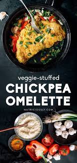 Best Vegan Chickpea Omelette With Vegetables Easy Gf Recipe Vegan Breakfast Easy Chickpea Omelette Omelette Recipe