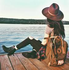 With The Kanken No 2 In Dark Olive And A Spring Vibe Are You A Lake Or Ocean Person Kanken Spring Fjallraven Kanken Kanken Fjallraven