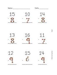 Touch math is the best way to let kids fall in love with mathematics. Touch Math Subtraction Practice Worksheet Set Math Subtraction Touch Math Touch Math Worksheets