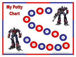 Transformers Potty Training Charts Kiddos Printable