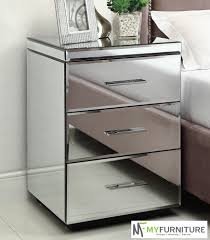 If You Diy Mirror Your Bedside Tables They Will Probably Look Like This Mirrored Furniture Mirror Bedside Table Bedside Table