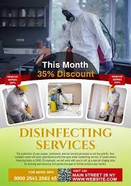 Disinfection Cleaning Service Flyer Disinfect Cleaning Service