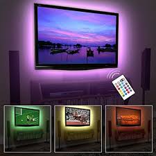 Nice Megulla Bias Tv Lighting Kit Accent Ambient Tv Lighting Precut Usb Led Rgb Strip Lights Tv Backlight Kit With Remo Tv Lighting Tv Backlight Strip Lighting