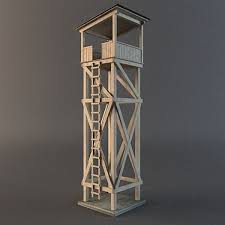 Guard Tower Http Www Turbosquid Com 3d Models 3d Guard Tower 417439 Tower Models Japanese Buildings Watch Tower