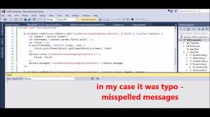 Mvc Fix Error Warning No Message Defined For In Custom Validation Youtube