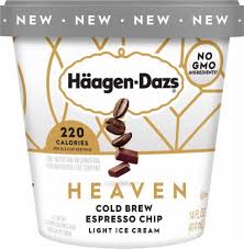 Haagen dazs espresso chocolate cookie crumble is labeled as coffee ice cream swirled with cookie crumbles and sprinkled with chocolate espresso . Haagen Dazs Heaven Cold Brew Espresso Chip Light Ice Cream 14 Fl Oz City Market