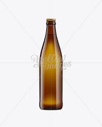 Download Nrw Amber Glass Bottle With Light Beer 500ml In Bottle Mockups On Yellow Images Object Mockups PSD Mockup Templates