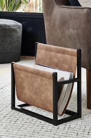 Buy Bronx Faux Leather Magazine Rack From The Next Uk Online Shop Rugged white leather construction with snap flap for dependable retention.