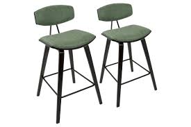 A Contemporary Take On A Classic Mid Century Profile The Damato Counter Stool From Lumisource Features Modern Counter Stools Counter Height Stools Bar Stools
