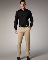 Image Result For Mens Colors To Match Black Khaki Pants Outfit Men Pants Outfit Men Tan Pants Men