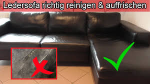 Ob allein beim fernsehabend, zu achten sie bei der zusammenstellung jedoch auf die farbe des fußbodens: Ledersofa Richtig Reinigen Auffrischen Leder Couch Pflegen Sofa Sauber Machen Hausmittel Kernseife Youtube