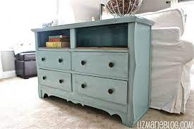 Beachy Dresser With Burlap Shelves Home Decor Home Furniture
