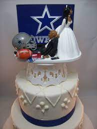 Dallas Cowboys Football Bride And Groom African American Bald Etsy Funny Wedding Cake Toppers Funny Wedding Cakes Wedding Cake Toppers