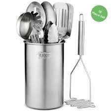 Choose from contactless same day delivery, drive up and more. Cooking Utensils Kitchen Dining Bar Supplies Flat Servers Stainless Steel Kitchen Utensil Set 25 Cooking Utensils Nonstick