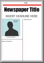 This Microsoft Word Newspaper Template Could Be Used For Your Students To Complete A Newspaper Book Report Project Teaching Writing Classroom Writing Teaching