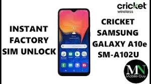 El mejor servidor imei para resellers! Sim Unlock Cricket Wireless Samsung Galaxy A10e Instantly Youtube