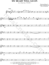 My Heart Will Go On From Titanic Sheet Music Alto Saxophone Solo In D Major Download Print Flute Sheet Music Sheet Music Saxophone Sheet Music