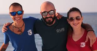 Which is the largest dive shop in the triangle? Gue Affiliated Dive Centers Gue