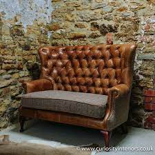 All uk made our range of harris tweed fabric sofas are available with matching cushions. Harris Tweed Sofa Italian Leather Tweed Sofa Curiosity Interiors