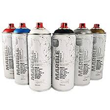 Buy Montana Cans Marble Effect Spray Paint 400ml Set Of 6 Main Colors Online In Turkey B08hhg3x2n