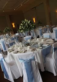 Sky Blue And White Stubton Hall Www Modernheritagestyling Co Uk Blue Wedding Receptions Sky Blue Weddings Baby Blue Weddings