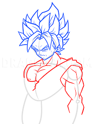 Now he has drip ki and his very strong and fresh, so fresh the ground grows mints. Drawing Super Saiyan Blue Goku Step By Step Step By Step Drawing Guide By Dawn Dragoart Com