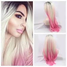 Black And Blonde Ombre Wig Pin On Wigs And Hair Extensions