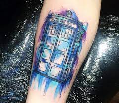 See more ideas about tardis tattoo, tardis, doctor who tattoos. Watercolor Tattoo Style Of Tardis From The Tv Series Doctor Who Done By Tattoo Artist Kerste Diston Post 23695 Doctor Who Tattoos Dr Who Tattoo Doctor Tattoo