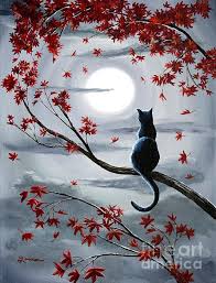 Black And Red Paintings Easy Laura Iverson Artist Cat Painting Art Painting Animal Art