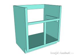 to build a farmhouse sink base cabinet