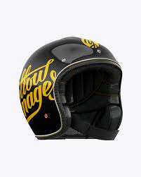 Download Vintage Motorcycle Helmet Mockup Right Half Side View Free Mockup Template Premium