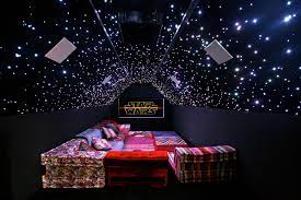 Star projector starry night light projector with speaker, ocean wave ceiling light projector , led star constellation projector for kids adults bedroom/decoration/birthday/party. Fiber Optic Lighting Sa