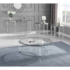 404.71 kb, 1000 x 1300. Best Quality Furniture 4 Piece Coffee Table Set Special Glass Top Acrylic Legs Coffee Table 2 End Tables Console Table Overstock 30501190