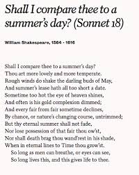 Shall I Compare Thee To A Summer S Day William Shakespeare Poem William Shakespeare Shakespeare Poems