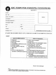 A kyc (know your customer) form is a document filed by an individual applying to become a customer/investor of a financial or similar institution in india. Kyc Form Pdf