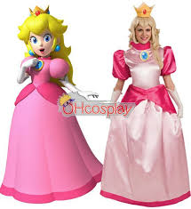 Durch eine änderung im design weicht das kostüm leicht vom bild ab. Super Mario Bros Prinzessin Peach Kostum Erwachsenes Faschingskostume Cosplay Kostume Ca00168 50 39