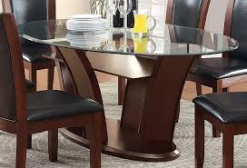 Furniture Of America Okeho Contemporary Oval Glass Top Dining Table Glass Dining Room Table Contemporary Oval Dining Table Glass Kitchen Tables