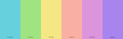 Mar 01, 2015 · a palette of pastel colors of the rainbow (red orange yellow green blue) colors in palette. 47 Beautiful Color Schemes For Your Next Design Project