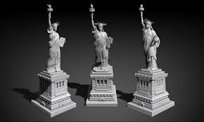 3d Models Are Now Used To Design Jewellery To Car And Animation These 3d Models Give A Realistic View Of The Object 3dprin Statue Statue Of Liberty 3d Model
