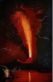 Mt Vesuvius Erupting 1779 Pompeii Romantic Paintings Volcano