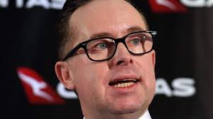 Qantas' Alan Joyce gets pie faced in Perth
