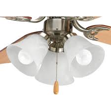 Progress Lighting Fan Light Kits Collection 4 Light Brushed Nickel Ceiling Fan Light Kit P2610 09wb The Home Depot