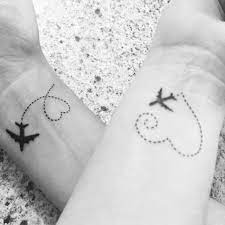 16 Travel Tattoos For Best Friends With Wanderlust Small Best Friend Tattoos Wanderlust Tattoos Travel Tattoo Small