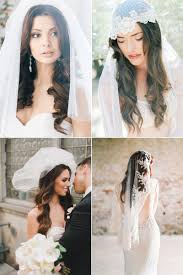 Loosely pinned curls and waves are soft and female for an 'undone' updo. 5 Chic Bridal Hairstyles That Look Good With Veils Praise Wedding