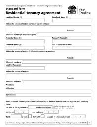 residential tenancy agreement fill out and sign printable pdf template signnow