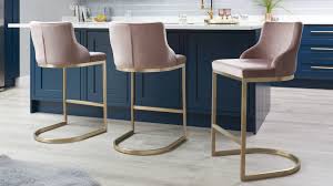 form blush pink velvet and brass bar