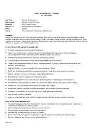 To be successful as a head of operations, you should demonstrate solid leadership and analytical skills, exhibit strong business. Job Description Director Of Operations John S Incredible Pizza