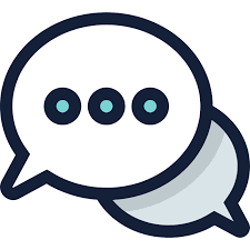 Dotted Two Speech Bubbles Icon - 6108 - Dryicons